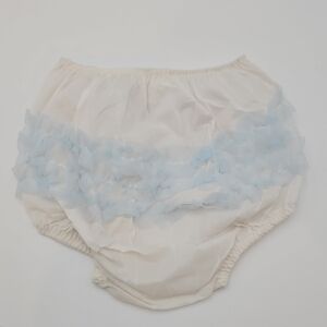 Sears Vintage Diaper Reusable Cream and Blue 24 Months All Antron Nylon Swim 80s